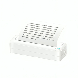 Portable Mini Thermal Printer kdc-0019e, а4, Bluetooth, White - 91077