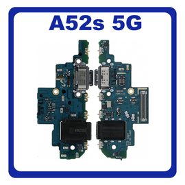 New Refurbished​ Samsung Galaxy A52s 5G (SM-A528B, SM-A528B/DS) Version K1 USB Type-C Charging Dock Connector Flex Sub Board, Καλωδιοταινία Υπό Πλακέτα Φόρτισης + Microphone Μικρόφωνο + Audio Jack Θύρα Ακουστικών