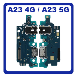New Refurbished​ Samsung Galaxy A23 (SM-A235F, SM-A235F/DS), A23 5G (SM-A236U, SM-A236U1) USB Type-C Charging Dock Connector Flex Sub Board, Καλωδιοταινία Υπό Πλακέτα Φόρτισης + Microphone Μικρόφωνο + Audio Jack Θύρα Ακουστικών
