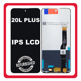 New Refurbished TCL 20L Plus, TCL 20L + (T775H, T775B) IPS LCD Display Screen Assembly Οθόνη + Touch Screen Digitizer Μηχανισμός Αφής Milky Way Gray Μαύρο
