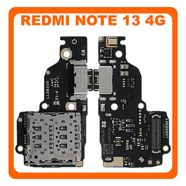 Γνήσια Original Xiaomi Redmi Note 13 4G (23129RAA4G, 23124RA7EO) USB Type-C Charging Dock Connector Flex Sub Board, Καλωδιοταινία Υπό Πλακέτα Φόρτισης + Microphone Μικρόφωνο 56000500N700 (Service Pack By Xiaomi)