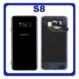 Γνήσιο Original SAMSUNG GALAXY S8 G950F BATTERY COVER Καπάκι Μπαταρίας MIDNIGHT BLACK, GH82-13962A, Bulk (Service Pack By Samsung)