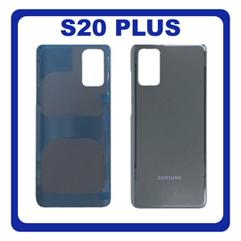 OEM HQ Samsung Galaxy S20 Plus , S20+ G985 (SM-G985, SM-G985F, SM-G985F/DS) Rear Back Battery Cover Πίσω Κάλυμμα Καπάκι Μπαταρίας Grey Γκρι (Premium A+​)