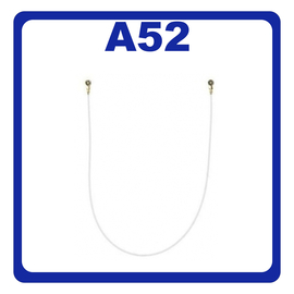 Γνήσια Original Samsung Galaxy A52 A525 A526 SM-A525F SM-A526B SM-A526B/DS CBF Coaxial Antenna Cable 141mm Καλώδιο Κεραίας Ομοαξονικό White Άσπρο GH39-02099A ​(Service Pack By Samsung)