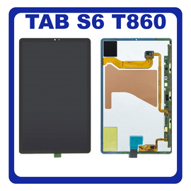 Γνήσιο Original Samsung Galaxy Tab 10.5'' T860 S6 Super AMOLED, Lcd Display Οθόνη + Touch Screen Μηχανισμός Αφής Black GH82-20771A (Service Pack By Samsung)