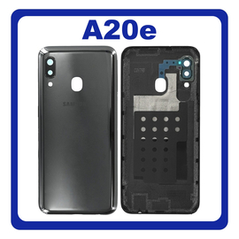 Γνήσιο Original Samsung Galaxy A20e (SM-A202F, SM-A202K) Rear Back Battery Cover Πίσω Κάλυμμα Καπάκι Πλάτη Μπαταρίας Black Μαύρο GH82-20125A (Service Pack By Samsung)