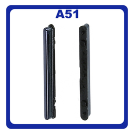 Γνήσια Original Samsung Galaxy A51, Galaxy A 51 (SM-A515F, SM-A515F/DSN, SM-A515F/DS) Volume Button External Side Keys Πλαινό Πλήκτρο Κουμπί Ρύθμισης Έντασης Ήχου Prism Crush Black Μαύρο GH98-45035B (Service Pack By Samsung)