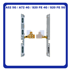Γνήσια Original Samsung Galaxy A52 5G (SM-A526B), A72 (SM-A725F), S20 FE (SM-G780F), S20 FE 5G (SM-G781B) Power Key Flex Cable On/Off + Volume Key Buttons Καλωδιοταινία Πλήκτρων Εκκίνησης + Έντασης Ήχου GH59-15383A (Service Pack By Samsung)