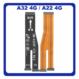 Γνήσια Original Samsung Galaxy A32 (SM-A325F, SM-A325F/DS), A22 4G (SM-A225F, SM-A225F/DS) Main LCD Flex Cable Καλωδιοταινία Οθόνης GH59-15453A (Service Pack By Samsung)