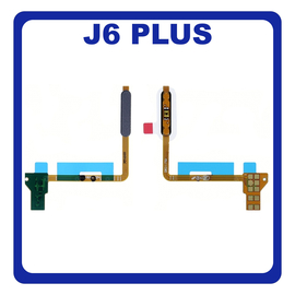 Γνήσια Original Samsung Galaxy J6+, Galaxy J6 Plus (SM-J610F, SM-J610F, SM-J610G, SM-J610FN) Fingerprint Flex Sensor Αισθητήρας Δακτυλικού Αποτυπώματος Gray Γκρι GH96-12109C (Service Pack By Samsung)​