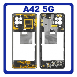 Original Γνήσιο Samsung Galaxy A42 5G (A426 SM-A426B) FRONT HOUSING LCD MIDDLE FRAME COVER BEZEL PLATE ΜΕΣΑΙΟ ΠΛΑΙΣΙΟ BLACK GH97-25855A (Service Pack By Samsung)