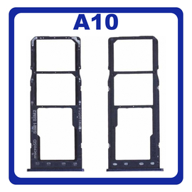 Γνήσιο Original Samsung Galaxy A10 A105 (SM-A105F/DS, SM-A105FN/DS, SM-A105G/DS, SM-A105M/DS, SM-A105F, SM-A105G, SM-A105M, SM-A105FN) SIM Card Tray Cover Assy + Micro SD Tray Slot Υποδοχέας Βάση Θήκη Κάρτας SIM Κάλυμμα Black Μαύρο GH98-44169A (Service Pack By Samsung)