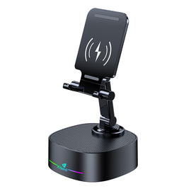 Ηχεἰο With Phone Stand Kisonli m5, Bluetooth, Wireless Charging, fm, Aux, Rgb, Διαφορετικα Χρωματα - 22275