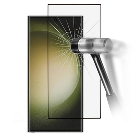 Tempered Glass Detech, for Samsung Galaxy s25 Ultra, 3d Full Glue, 0.3mm, Black - 52758