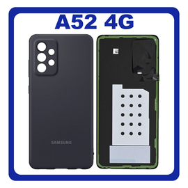 HQ OEM Συμβατό Με Samsung Galaxy A52 (SM-A525F, SM-A525F/DS) Rear Back Battery Cover Πίσω Κάλυμμα Καπάκι Πλάτη Μπαταρίας Awesome Black Μαύρο (Premium A+​)