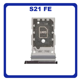 Γνήσιο Original Samsung Galaxy S21 FE 5G, Galaxy S21FE 5G (SM-G990F, SM-G990B/DS) Sim Card Tray Dual Sim Υποδοχέας Θήκης Κάρτας Sim Graphite Μαύρο GH98-46790A (Service Pack By Samsung)