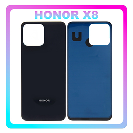 HQ OEM Honor X8 (TFY-LX1, TFY-LX2) Rear Back Battery Cover &Kappa;&alpha;&pi;ά&kappa;&iota; &Mu;&pi;&alpha;&tau;&alpha;&rho;ί&alpha;&sigmaf; Black &Mu;&alpha;ύ&rho;&omicron; (Premium A+)