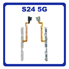 Γνήσια Original Samsung Galaxy Galaxy S24 (SM-S921B, SM-S921B/DS) Power Key Flex Cable On/Off + Volume Key Buttons Καλωδιοταινία Πλήκτρων Εκκίνησης + Έντασης Ήχου GH59-15735A (Service Pack By Samsung)