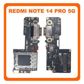 &Gamma;&nu;ή&sigma;&iota;&alpha; Original Xiaomi Redmi Note Note 14 Pro 5G (24090RA29G), USB Type-C Charging Dock Connector Flex Sub Board, &Kappa;&alpha;&lambda;&omega;&delta;&iota;&omicron;&tau;&alpha;&iota;&nu;ί&alpha; &Upsilon;&pi;ό &Pi;&lambda;&alpha;&kappa;έ&tau;&alpha; &Phi;ό&rho;&tau;&iota;&sigma;&eta;&sigmaf; + Microphone &Mu;&iota;&kappa;&rho;ό&phi;&omega;&nu;&omicron; + Sim Reader 56002600O1600 (Service Pack by Xiaomi)