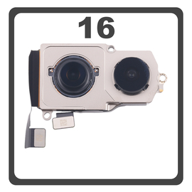 &Gamma;&nu;ή&sigma;&iota;&alpha; Original For Apple iPhone 16, iPhone16 (A3287, A3081) Main Rear Back Camera &Kappa;&epsilon;&nu;&tau;&rho;&iota;&kappa;ή &Kappa;ά&mu;&epsilon;&rho;&alpha; 48MP + 12MP Pulled