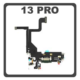iPhone 13 Pro (A2638, A2483) Lightning USB Charging Dock Connector Lightning Flex &Kappa;&alpha;&lambda;&omega;&delta;&iota;&omicron;&tau;&alpha;&iota;&nu;ί&alpha; &Kappa;&omicron;&nu;έ&kappa;&tau;&omicron;&rho;&alpha;&sigmaf; &Phi;ό&rho;&tau;&iota;&sigma;&eta;&sigmaf; + Microphone &Mu;&iota;&kappa;&rho;ό&phi;&omega;&nu;&omicron; Space Green &Pi;&rho;ά&sigma;&iota;&nu;&omicron; (Pulled)