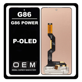 HQ OEM &Sigma;&upsilon;&mu;&beta;&alpha;&tau;ό &Mu;&epsilon; Motorola Moto G86 (XT2527-2) / Motorola Moto G86 Power (XT2527-7), P-OLED LCD Display Screen Assembly &Omicron;&theta;ό&nu;&eta; + Touch Screen Digitizer &Mu;&eta;&chi;&alpha;&nu;&iota;&sigma;&mu;ό&sigmaf; &Alpha;&phi;ή&sigmaf; Black &Mu;&alpha;ύ&rho;&omicron; (Premium A+)