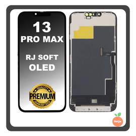 HQ OEM &Sigma;&upsilon;&mu;&beta;&alpha;&tau;ό &Mu;&epsilon; Apple iPhone 13 Pro Max (A2643, A2484) RJ SOFT OLED LCD Display Screen Assembly &Omicron;&theta;ό&nu;&eta; + Touch Screen Digitizer &Mu;&eta;&chi;&alpha;&nu;&iota;&sigma;&mu;ό&sigmaf; &Alpha;&phi;ή&sigmaf; With IC Removable Black &Mu;&alpha;ύ&rho;&omicron; (Premium A+)