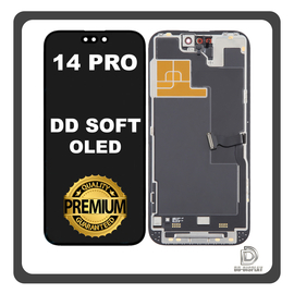 HQ OEM &Sigma;&upsilon;&mu;&beta;&alpha;&tau;ό &Mu;&epsilon; Apple iPhone 14 Pro (A2890, A2650) DD SOFT OLED LCD Display Screen Assembly &Omicron;&theta;ό&nu;&eta; + Touch Screen Digitizer &Mu;&eta;&chi;&alpha;&nu;&iota;&sigma;&mu;ό&sigmaf; &Alpha;&phi;ή&sigmaf; With IC Removable Black &Mu;&alpha;ύ&rho;&omicron; (Premium A+)