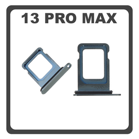 HQ OEM &Sigma;&upsilon;&mu;&beta;&alpha;&tau;ό &Gamma;&iota;&alpha; Apple iPhone 13 Pro Max (A2643, A2484), iPhone 13 Pro (A2638, A2483) Sim Tray &Upsilon;&pi;&omicron;&delta;&omicron;&chi;έ&alpha;&sigmaf; &Beta;ά&sigma;&eta; &Theta;ή&kappa;&eta; &Kappa;ά&rho;&tau;&alpha;&sigmaf; SIM Green &Pi;&rho;ά&sigma;&iota;&nu;&omicron; (Premium A+)