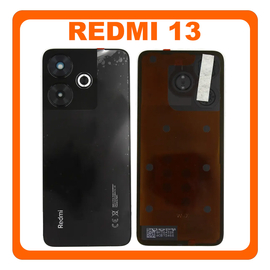 &Gamma;&nu;ή&sigma;&iota;&alpha; Original Xiaomi Redmi 13 (2404ARN45A, 24040RN64Y) Rear Back Battery Cover &Pi;ί&sigma;&omega; &Kappa;ά&lambda;&upsilon;&mu;&mu;&alpha; &Kappa;&alpha;&pi;ά&kappa;&iota; &Pi;&lambda;ά&tau;&eta; &Mu;&pi;&alpha;&tau;&alpha;&rho;ί&alpha;&sigmaf; + Camera Lens &Tau;&zeta;&alpha;&mu;ά&kappa;&iota; &Kappa;ά&mu;&epsilon;&rho;&alpha;&sigmaf; Black &Mu;&alpha;ύ&rho;&omicron; 5600010N19E00 (Service Pack By Xiaomi)