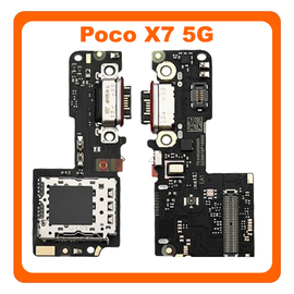&Gamma;&nu;ή&sigma;&iota;&alpha; Original Poco X7 5G (24095PCADG) USB Type-C Charging Dock Connector Flex Sub Board, &Kappa;&alpha;&lambda;&omega;&delta;&iota;&omicron;&tau;&alpha;&iota;&nu;ί&alpha; &Upsilon;&pi;ό &Pi;&lambda;&alpha;&kappa;έ&tau;&alpha; &Phi;ό&rho;&tau;&iota;&sigma;&eta;&sigmaf; + Microphone &Mu;&iota;&kappa;&rho;ό&phi;&omega;&nu;&omicron; + Sim Reader 5600040O16P00 (Service Pack By Xiaomi)