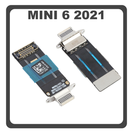 HQ OEM &Sigma;&upsilon;&mu;&beta;&alpha;&tau;ό &Mu;&epsilon; Apple iPad Mini 2021, Ipad Mini 6, Ipad Mini 6th Gen (A2568)Charging Dock Connector Lightning Flex With Board &Kappa;&alpha;&lambda;&omega;&delta;&iota;&omicron;&tau;&alpha;&iota;&nu;ί&alpha; &Kappa;&omicron;&nu;έ&kappa;&tau;&omicron;&rho;&alpha;&sigmaf; &Phi;ό&rho;&tau;&iota;&sigma;&eta;&sigmaf; White Ά&sigma;&pi;&rho;&omicron; (Premium A+)