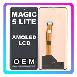 HQ OEM &Sigma;&upsilon;&mu;&beta;&alpha;&tau;ό &Mu;&epsilon; Honor Magic5 Lite (RMO-NX3), AMOLED LCD Display Screen Assembly &Omicron;&theta;ό&nu;&eta; + Touch Screen Digitizer &Mu;&eta;&chi;&alpha;&nu;&iota;&sigma;&mu;ό&sigmaf; &Alpha;&phi;ή&sigmaf; Black &Mu;&alpha;ύ&rho;&omicron; (Premium A+)