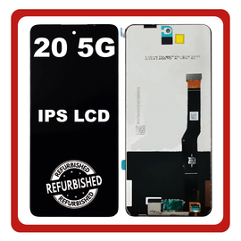 New Refurbished TCL 20 5G (T781, T781K, T781H), IPS LCD Display Screen Assembly &Omicron;&theta;ό&nu;&eta; + Touch Screen Digitizer &Mu;&eta;&chi;&alpha;&nu;&iota;&sigma;&mu;ό&sigmaf; &Alpha;&phi;ή&sigmaf; Black &Mu;&alpha;ύ&rho;&omicron; (Premium A+)