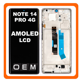 HQ OEM &Sigma;&upsilon;&mu;&beta;&alpha;&tau;ό &Mu;&epsilon; Xiaomi Redmi Note 14 Pro 4G (24116RACCG) AMOLED LCD Display Screen Assembly &Omicron;&theta;ό&nu;&eta; + Touch Screen Digitizer &Mu;&eta;&chi;&alpha;&nu;&iota;&sigma;&mu;ό&sigmaf; &Alpha;&phi;ή&sigmaf; + Frame Bezel &Pi;&lambda;&alpha;ί&sigma;&iota;&omicron; &Sigma;&alpha;&sigma;ί Purple &Mu;&omega;&beta; (Premium A+)