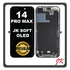 HQ OEM &Sigma;&upsilon;&mu;&beta;&alpha;&tau;ό &Mu;&epsilon; Apple iPhone 14 Pro Max, iPhone14 Pro Max (A2894, A2651, A2893) JK Soft Super Retina XDR OLED LCD Display Screen Assembly &Omicron;&theta;ό&nu;&eta; + Touch Screen Digitizer &Mu;&eta;&chi;&alpha;&nu;&iota;&sigma;&mu;ό&sigmaf; &Alpha;&phi;ή&sigmaf; Black &Mu;&alpha;ύ&rho;&omicron; (Premium A+)