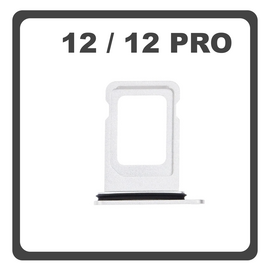 Original for Apple iPhone 12 (A2403), Iphone 12 Pro (A2407) Sim Tray SIM Silve​r Pulled