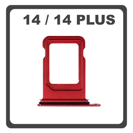 Original for iPhone 14, iPhone14 (A2882, A2649, A2881) / iPhone 14 Plus, iPhone 14+ (A2886, A2632, A2885) SIM Card Tray Red &Kappa;ό&kappa;&kappa;&iota;&nu;&omicron; Pulled