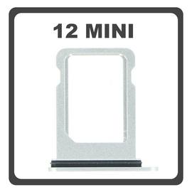Original for Apple iPhone 12 Mini , iPhone12 Mini (A2399, A2176, A2398) SIM Card Tray White Ά&sigma;&pi;&rho;&omicron; Pulled