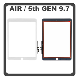 iPad Air (A1474 A1475 A1476), iPad 9.7 (2017), Ipad 5th Gen (A1822, A1823) Touch Panel Screen Digitizer &Mu;&eta;&chi;&alpha;&nu;&iota;&sigma;&mu;ό&sigmaf; &Alpha;&phi;ή&sigmaf; White Ά&sigma;&pi;&rho;&omicron; (Ref By Apple)
