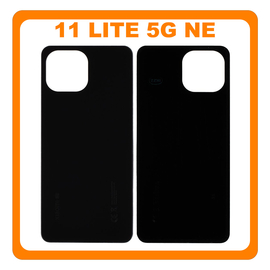 HQ OEM &Sigma;&upsilon;&mu;&beta;&alpha;&tau;ό &Mu;&epsilon; Xiaomi Mi 11 Lite 5G NE (2109119DG, 2107119DC) Rear Back Battery Cover Black &Mu;&alpha;ύ&rho;&omicron; (Premium A+)