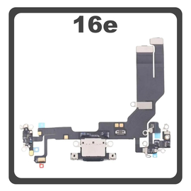 &Gamma;&nu;ή&sigma;&iota;&alpha; Original For Apple iPhone 16e, (A3212, A3409) Charging Dock Connector Type C Flex &Kappa;&alpha;&lambda;&omega;&delta;&iota;&omicron;&tau;&alpha;&iota;&nu;ί&alpha; &Kappa;&omicron;&nu;έ&kappa;&tau;&omicron;&rho;&alpha;&sigmaf; &Phi;ό&rho;&tau;&iota;&sigma;&eta;&sigmaf; + Microphone &Mu;&iota;&kappa;&rho;ό&phi;&omega;&nu;&omicron; Black &Mu;&alpha;ύ&rho;&omicron; Pulled