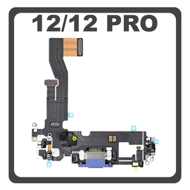 &Gamma;&nu;ή&sigma;&iota;&alpha; Original For Apple iPhone 12 (A2403, A2172) iPhone 12 Pro (A2407, A2341 ) Charging Dock Connector Lightning Flex &Kappa;&alpha;&lambda;&omega;&delta;&iota;&omicron;&tau;&alpha;&iota;&nu;ί&alpha; &Kappa;&omicron;&nu;έ&kappa;&tau;&omicron;&rho;&alpha;&sigmaf; &Phi;ό&rho;&tau;&iota;&sigma;&eta;&sigmaf; + Microphone &Mu;&iota;&kappa;&rho;ό&phi;&omega;&nu;&omicron; Blue &Mu;&pi;&lambda;&epsilon; (Pulled)