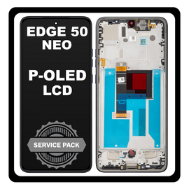 &Gamma;&nu;ή&sigma;&iota;&alpha; Original Motorola Moto Edge 50 Neo (XT2409-1) P-OLED LCD Display Screen Assembly &Omicron;&theta;ό&nu;&eta; + Touch Screen Digitizer &Mu;&eta;&chi;&alpha;&nu;&iota;&sigma;&mu;ό&sigmaf; &Alpha;&phi;ή&sigmaf; + Frame Bezel &Pi;&lambda;&alpha;ί&sigma;&iota;&omicron; &Sigma;&alpha;&sigma;ί Black &Mu;&alpha;ύ&rho;&omicron; 5D68C28368 (Service Pack By Motorola)