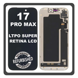 iPhone 17 Pro Max, iPhone 17Pro Max(A3526, A3257) LTPO Super Retina XDR OLED &Omicron;&theta;ό&nu;&eta; LCD Display Screen Assembly &Omicron;&theta;ό&nu;&eta; + Touch Screen Digitizer &Mu;&eta;&chi;&alpha;&nu;&iota;&sigma;&mu;ό&sigmaf; &Alpha;&phi;ή&sigmaf; Black &Mu;&alpha;ύ&rho;&omicron; (Ref By Apple) (Lifetime Warranty &Gamma;&iota;&alpha; &Sigma;&upsilon;&nu;&epsilon;&rho;&gamma;&alpha;&tau;&epsilon;&sigmaf; B2B)