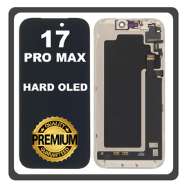 HQ OEM &Sigma;&upsilon;&mu;&beta;&alpha;&tau;ό &Mu;&epsilon; Apple iPhone 17 Pro Max, iPhone 17Pro Max (A3526, A3257) HARD OLED Display Screen Assembly &Omicron;&theta;ό&nu;&eta; + Touch Screen Digitizer &Mu;&eta;&chi;&alpha;&nu;&iota;&sigma;&mu;ό&sigmaf; &Alpha;&phi;ή&sigmaf; Black &Mu;&alpha;ύ&rho;&omicron; (Lifetime Warranty &Gamma;&iota;&alpha; &Sigma;&upsilon;&nu;&epsilon;&rho;&gamma;&alpha;&tau;&epsilon;&sigmaf; B2B)
