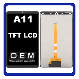HQ OEM &Sigma;&upsilon;&mu;&beta;&alpha;&tau;ό &Mu;&epsilon; Samsung Galaxy Tab A11 8.7" (SM-X133, SM-X135) TFT LCD Display Screen Assembly &Omicron;&theta;ό&nu;&eta; + Touch Screen Digitizer &Mu;&eta;&chi;&alpha;&nu;&iota;&sigma;&mu;ό&sigmaf; &Alpha;&phi;ή&sigmaf; Black &Mu;&alpha;ύ&rho;&omicron; (Premium A+)