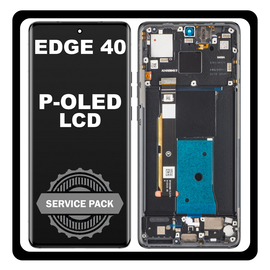 &Gamma;&nu;ή&sigma;&iota;&alpha; Original Motorola Moto Edge 40 (XT2303-2) P-OLED LCD Display Screen Assembly &Omicron;&theta;ό&nu;&eta; + Touch Screen Digitizer &Mu;&eta;&chi;&alpha;&nu;&iota;&sigma;&mu;ό&sigmaf; &Alpha;&phi;ή&sigmaf; + Frame Bezel &Pi;&lambda;&alpha;ί&sigma;&iota;&omicron; &Sigma;&alpha;&sigma;ί Black &Mu;&alpha;ύ&rho;&omicron; 5D68C22670 (Service Pack By Motorola)
