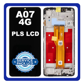 &Gamma;&nu;ή&sigma;&iota;&alpha; Original Samsung Galaxy A07 4G (SM-A075B, SM-A075B/DS) PLS LCD Display Screen Assembly &Omicron;&theta;ό&nu;&eta; + Touch Screen  Digitizer &Mu;&eta;&chi;&alpha;&nu;&iota;&sigma;&mu;ό&sigmaf; &Alpha;&phi;ή&sigmaf; + &Pi;&lambda;&alpha;ί&sigma;&iota;&omicron; Frame Black &Mu;&alpha;ύ&rho;&omicron; GH81-28044A (Service Pack By Samsung)
