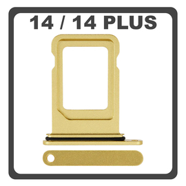 Original for iPhone 14, iPhone14 (A2882, A2649) / iPhone 14 Plus, iPhone 14+ (A2886, A2632) SIM Card Tray Yellow &Kappa;ί&tau;&rho;&iota;&nu;&omicron;